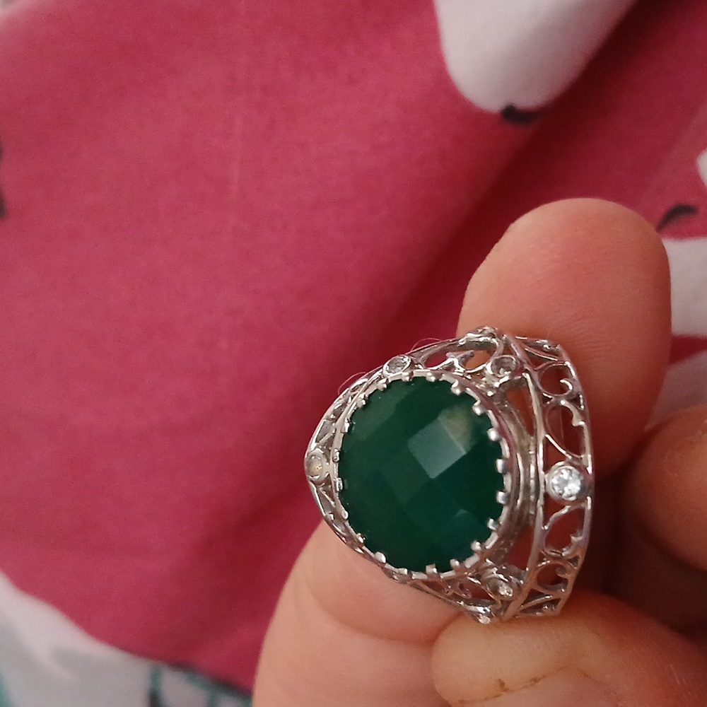 GREEN ONYX RING - Picture 3 of 3